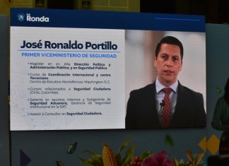 José Portillo Salazar asume como viceministro de Seguridad,