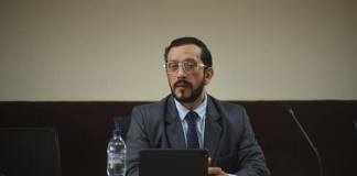 Juez Víctor Cruz solicitó licencia para auentarse de sus labores aunque se desconocen los motivos. Foto La Hora: Fabricio Alonzo