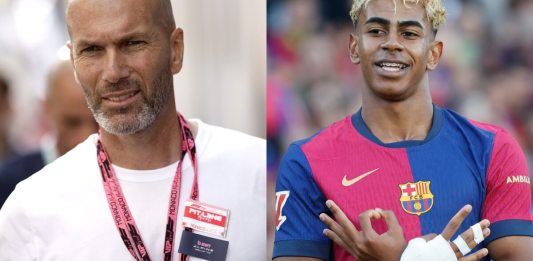Zidane y Lamine Yamal