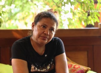 La mamá de Melisa Palacios recordó a su hija como una persona con un gran corazón, responsable e inteligente. Foto La Hora: Instituto de la Víctima