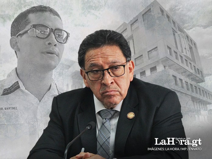 Juez de Extinción de Dominio, Jaime Delmar González Marín, accedió a la solicitud del Ministerio Público (MP) para inmovilizar seis inmuebles vinculados a Miguel Martínez, pareja sentimental del expresidente Alejandro Giammattei. Diseño La Hora: Alejandro Ramírez