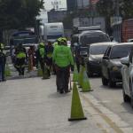 PMT inicia operativo de supervisión y regulación de tránsito sobre la calle Martí ante trabajos de rehabilitación.