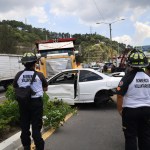 Múltiple colisión en el kilómetro 14 de la ruta CA-9.