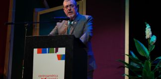 El presidente Bernardo Arévalo criticó al régimen de Nicaragua durante la inauguración del Festival Centroamérica Cuenta 2025. Foto: Centroamérica Cuenta