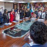 Los delegados del sector empresarial, trabajador y gubernamental son juramentados para la Comisión Nacional del Salario 2025-2027. Foto: Ministerio de Trabajo