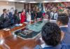 Los delegados del sector empresarial, trabajador y gubernamental son juramentados para la Comisión Nacional del Salario 2025-2027. Foto: Ministerio de Trabajo