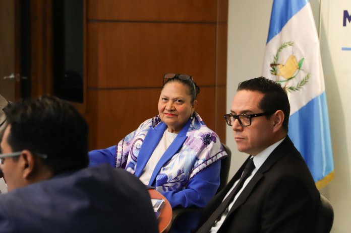 La fiscal general, María Consuelo Porras, en reunión con la relatora de la ONU. Foto La Hora: MP