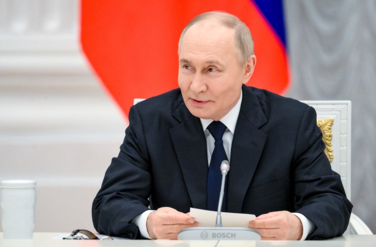 Presidente ruso, Vladímir Putin, durante una conferencia de prensa en Moscú. Foto La Hora: EFE