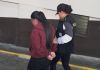 Mujer capturada nuevamente por el delito de extorsión. Foto La Hora: PNC