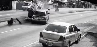 Un accidente se suscitó en el kilómetro 15.5 de la ruta al Atlántico. Foto La Hora: Amílcar Montejo
