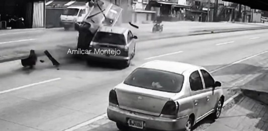 Un accidente se suscitó en el kilómetro 15.5 de la ruta al Atlántico. Foto La Hora: Amílcar Montejo