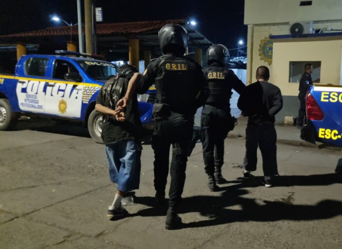 pnc captura presuntos pandilleros
