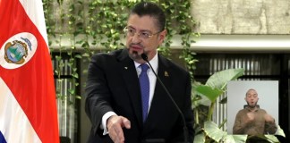 El presidente de Costa Rica, Rodrigo Chaves, se disculpó con Arévalo. Foto La Hora: Presidencia de la República de Costa Rica