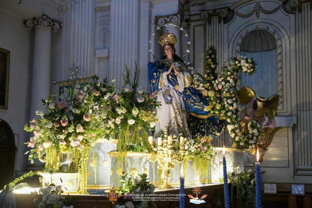 El cortejo procesional tendrá un recorrido de cuatro horas por el Centro Histórico. Foto La Hora: Cofradía de la Inmaculada Concepción