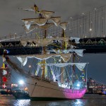 Un buque mexicano chocó contra el puente Brooklyn. EFE/ Angel Colmenares