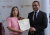 La diputada Sofía Hernández señala cobro de extorsiones para que no se hagan publicaciones en su contra. Foto: La Hora / José Orozco