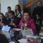 La presidenta interina del TSE, Blanca Alfaro, explicó la situación legal del partido Movimiento Semilla. Foto: La Hora / José Orozco