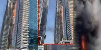 Las autoridades están investigando las causas que ocasionaron el incendio en el rascacielos de 67 plantas. Foto La Hora: El Imparcial