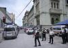 Panorama del tránsito en inmediaciones al Palacio Nacional. Foto La Hora: Fabricio Alonzo