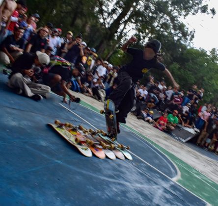 participante del evento "día internacional del skateboarding" realizado en la Colonia Centro America, zona 7. Foto La Hora: Daniel Ramírez