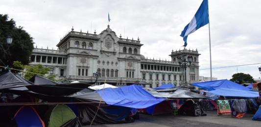 Campamentos del STEG y Joviel Acevedo establecidos desde el 26 de mayo.