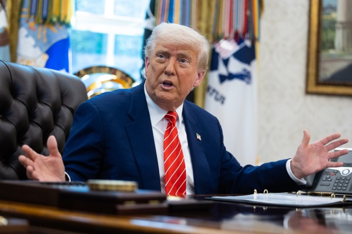 Imagen de archivo, del presidente estadounidense Donald Trump. Foto La Hora: EFE