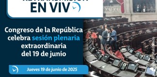 Retransmisión: Congreso de la República celebra sesión plenaria extraordinaria del 19 de junio Foto La Hora: Roberto Altán