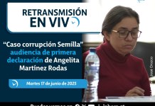 Audiencia de primera declaración de la jefa del Archivo General del Tribunal Suprema Electoral (TSE), Angelita Martínez Rodas, dentro del caso Corrupción Semilla.