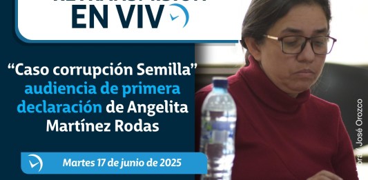 Audiencia de primera declaración de la jefa del Archivo General del Tribunal Suprema Electoral (TSE), Angelita Martínez Rodas, dentro del caso Corrupción Semilla.