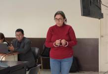 Angelita Martínez, sindicalista del TSE, quedó ligada a proceso penal. Foto La Hora: José Orozco