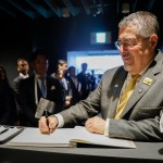 Presidente Bernardo Arévalo en la Expo Osaka 20205, Japón.