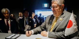 Presidente Bernardo Arévalo en la Expo Osaka 20205, Japón.