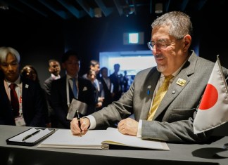 Presidente Bernardo Arévalo en la Expo Osaka 20205, Japón.