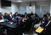 Señalados dentro del caso Asodefir previó a conocer la resolución del juez Mario Hichos. Foto La Hora: Daniel Ramírez