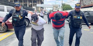 PNC captura a dos supuestos integrantes del Barrio 18 que pretendía ejecutar un ataque armado