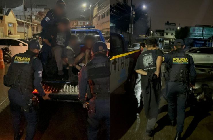 Tres presuntos pandilleros del Barrio 18 fueron capturados en Villa Nueva tras que autoridades recibieran diversas denuncias mediante la plataforma Crime Stoppers.