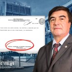 El presidente de la Corte Suprema de Justicia, Teódulo Cifuentes, en un montaje junto al acta del pleno en donde no aparece su firma junto a la de otros dos magistrados. Diseño: La Hora / Alejandro Ramírez.