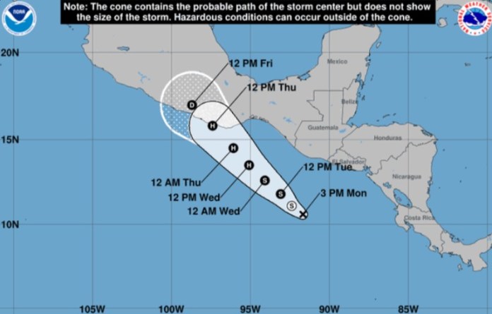 CICLON Se forma potencial ciclón tropical Cinco-E, ¿Representa riesgo para Guatemala?