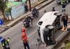 Autoridades de tránsito reportaron un incidente armado sobre la bajada de la Colonia Elena 3 en zona 18, siendo auxiliado por Bomberos Municipales y transeúntes