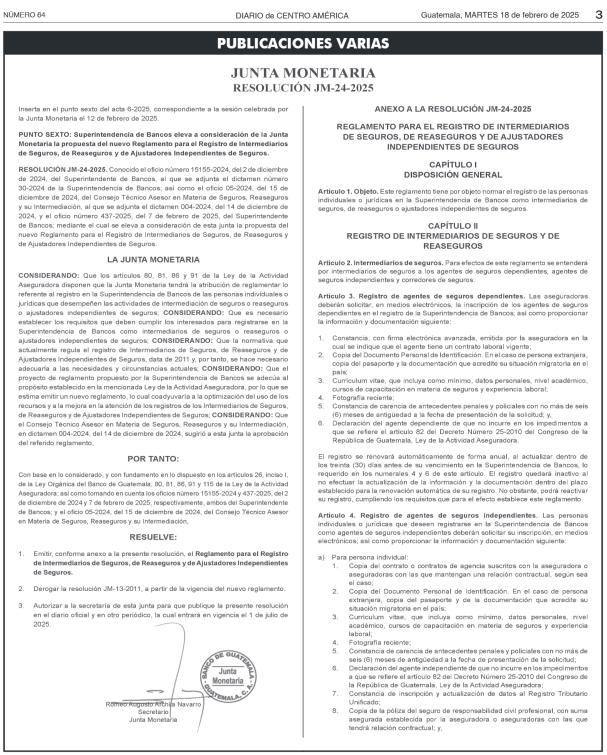 Resolución JM-24-2025