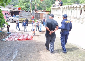 Presunto cuatrero capturado en Santa Rosa con 400 libras de carne de ganado robado Captura de un presunto cuatrero en el departamento de Santa Rosa por la PNC