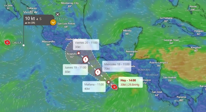 Se forma potencial ciclón tropical Cinco-E, ¿Representa riesgo para Guatemala?
