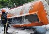 Socorristas de la Asociación Nacional de Bomberos Municipales Departamental (ASONBOMD), dieron a conocer sobre la atención de un incidente donde se vio involucrada una cisterna que transportaba combustible en la ruta al Pacífico.