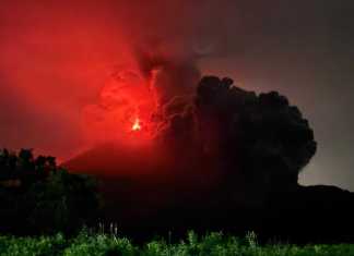 El Sistema Conred continúa en monitoreo permanente ante la evolución de la actividad eruptiva del Volcán de Fuego. Foto La Hora: Conred.