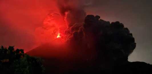 El Sistema Conred continúa en monitoreo permanente ante la evolución de la actividad eruptiva del Volcán de Fuego. Foto La Hora: Conred.