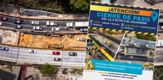 CIV anuncia cierre del km 11.5 del 7 al 9 de junio por obras en el segundo puente. Foto La Hora: CIV.