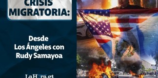 Guatemalteco que reside en Los Ángeles, California, contó el ambiente tenso y la zozobra que prevalece en la ciudad estadounidense. Arte La Hora: Alejandro Ramírez