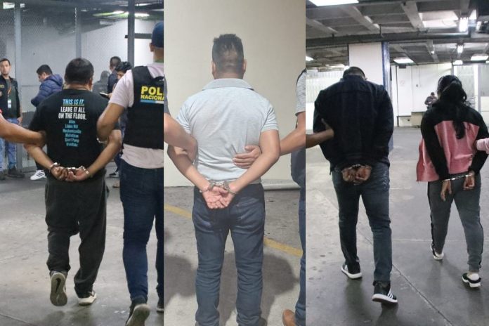 Cuatro agentes de la Policía Nacional Civil son capturados luego de exigir dinero a dos personas para evitar ser consignados.