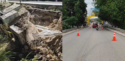 Puente El Relleno en Petén presenta daños en la infraestructura y reducen el paso a un solo carril