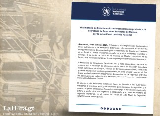 Enfrentamiento en La Mesilla: Minex entrega carta a embajada de México.